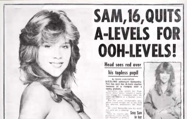 Whilst Twitter and the world looses its mind over an alleged #bbcpresenter buying nudes from a youth. Let’s just remember when @TheSun were doing the same of a 16yr old Sam Fox. Double standards? You bet ya bollocks! Neither situation is right.