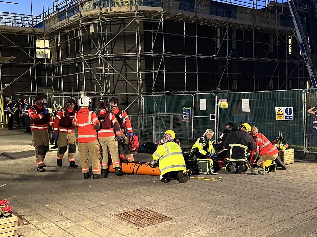 manchesterfire's tweet photo. We’ve been working with @gmpolice and @NWAmbulance to take part in a series of joint large-scale training exercises to ensure we remain ready to respond and help people in the event of terror attacks or incidents involving large numbers of casualties. 

https://t.co/PYbZruT0A9 https://t.co/cHUttO5xrm