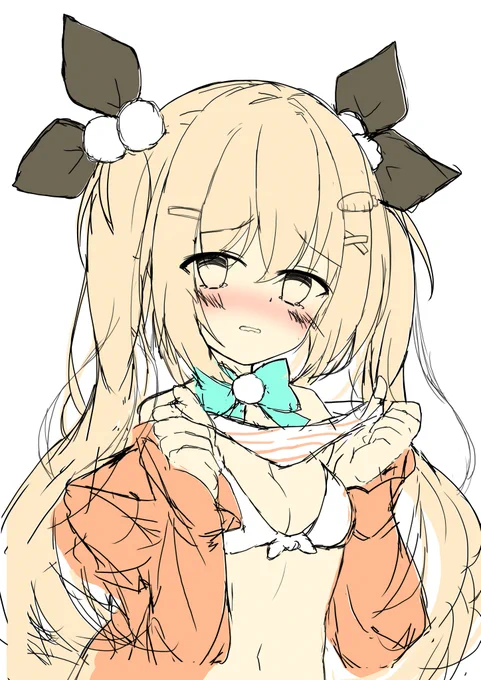 お絵描きスランプやばくてずっーーーと描きたい感じに描けてなくて辛いけど、やっぱりキャロは描いてて楽しい(雑ラフだけど
