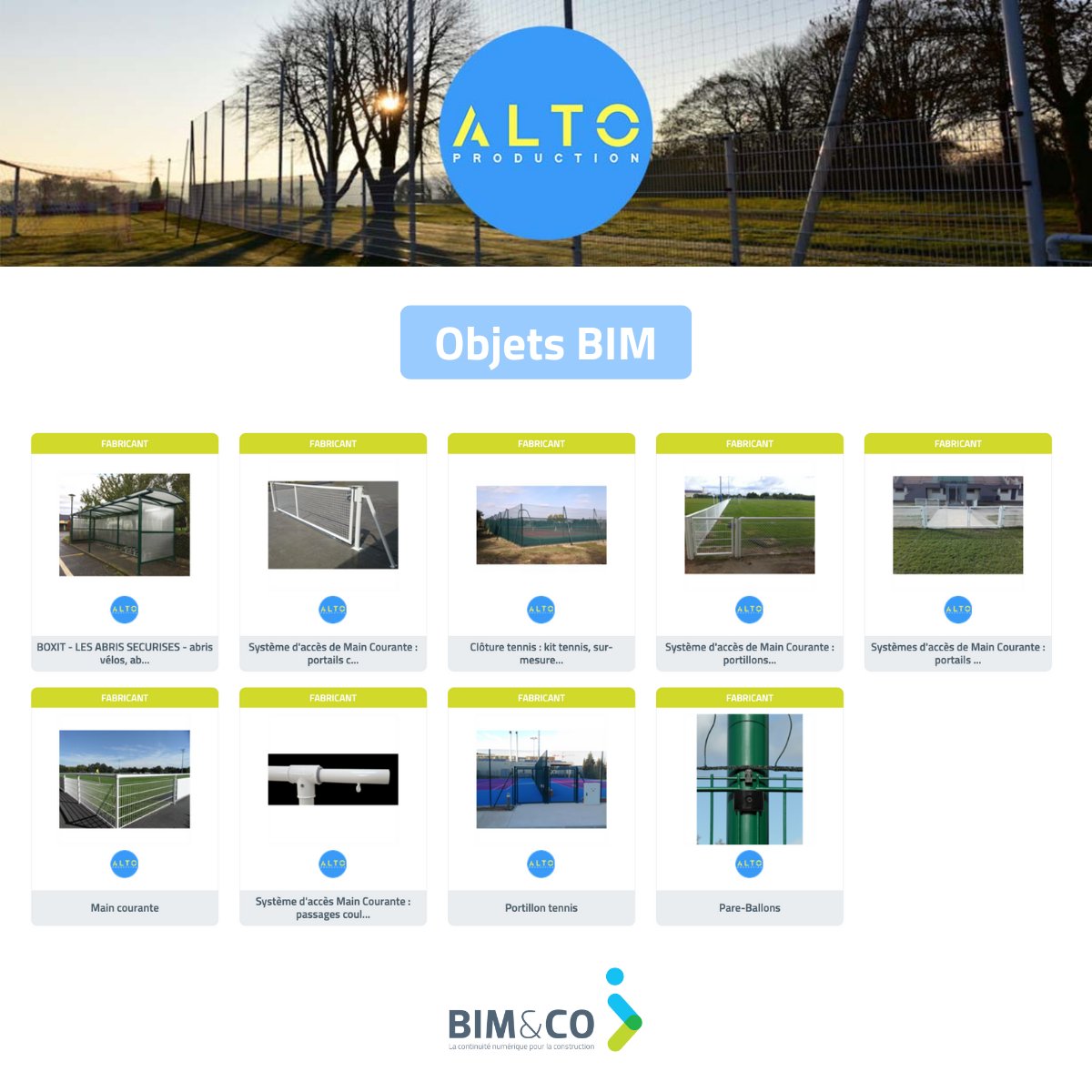 📣 Discover functional, high-quality BIM objects from ALTO PRODUCTION on the BIM&amp;CO platform!

Download them now to integrate them into your digital mock-ups ➡️ bit.ly/43hnmF0