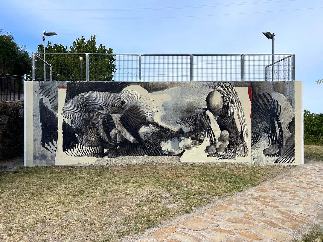 #Streetart by #EmilioCerezo @ #LaGarganta, Spain, for #MuroCritico, #DiputaciondeCaceres
More pics at: barbarapicci.com/2023/07/11/str…
#streetartLaGarganta #streetartSpain #Spainstreetart #arteurbana #urbanart #murals #muralism #contemporaryart #artecontemporanea
