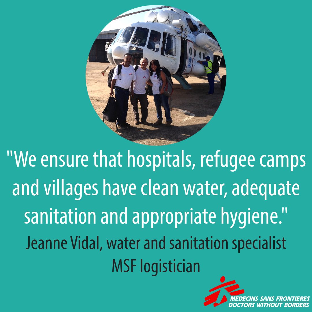MSFAustralia's tweet image. Our name means Doctors Without Borders, but #MSF doesn&apos;t just recruit medical staff. Just ask water and sanitation #logistician Jeanne Vidal, who has worked on projects in Ethiopia, South Sudan, Yemen, Iraq, Afghanistan, Nigeria and Sierra Leone.
➡️More: msfa.me/3D7gL5j
