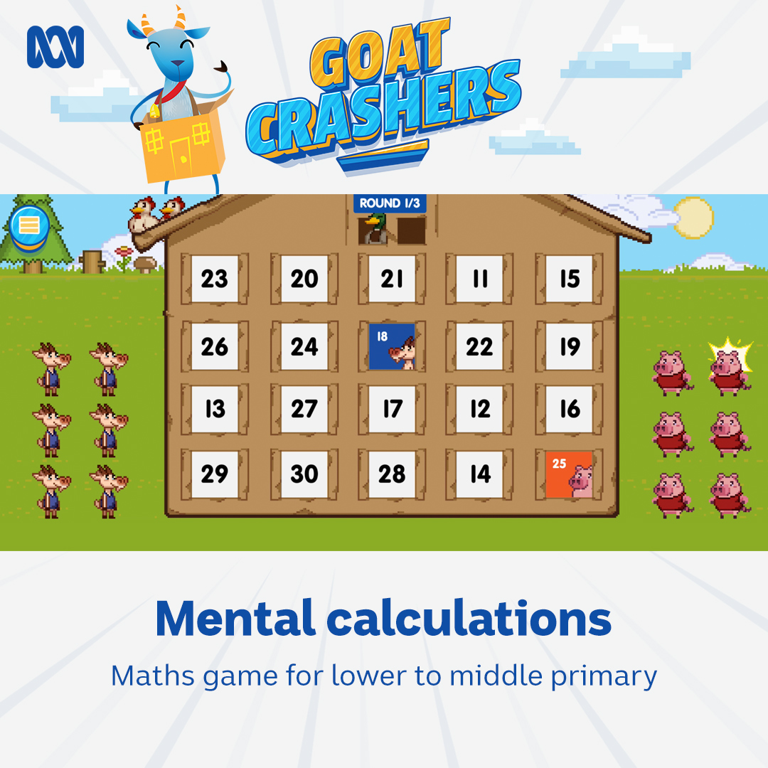 #GOATMaths games are perfect for teacher-guided group play in class! Why not give them a whirl during Term 3? ab.co/44j0NkF 🐐