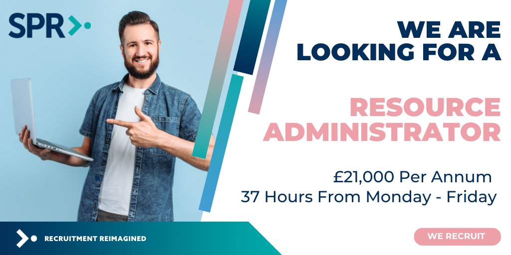 WeAreSPR_'s tweet photo. Are you someone who has healthy organising skills to carry out administrative duties as well as passionate about providing an excellent level of customer service? We're looking for a  Resource Administrator for our SPR team 🤝 https://t.co/6h6mvUHlvt