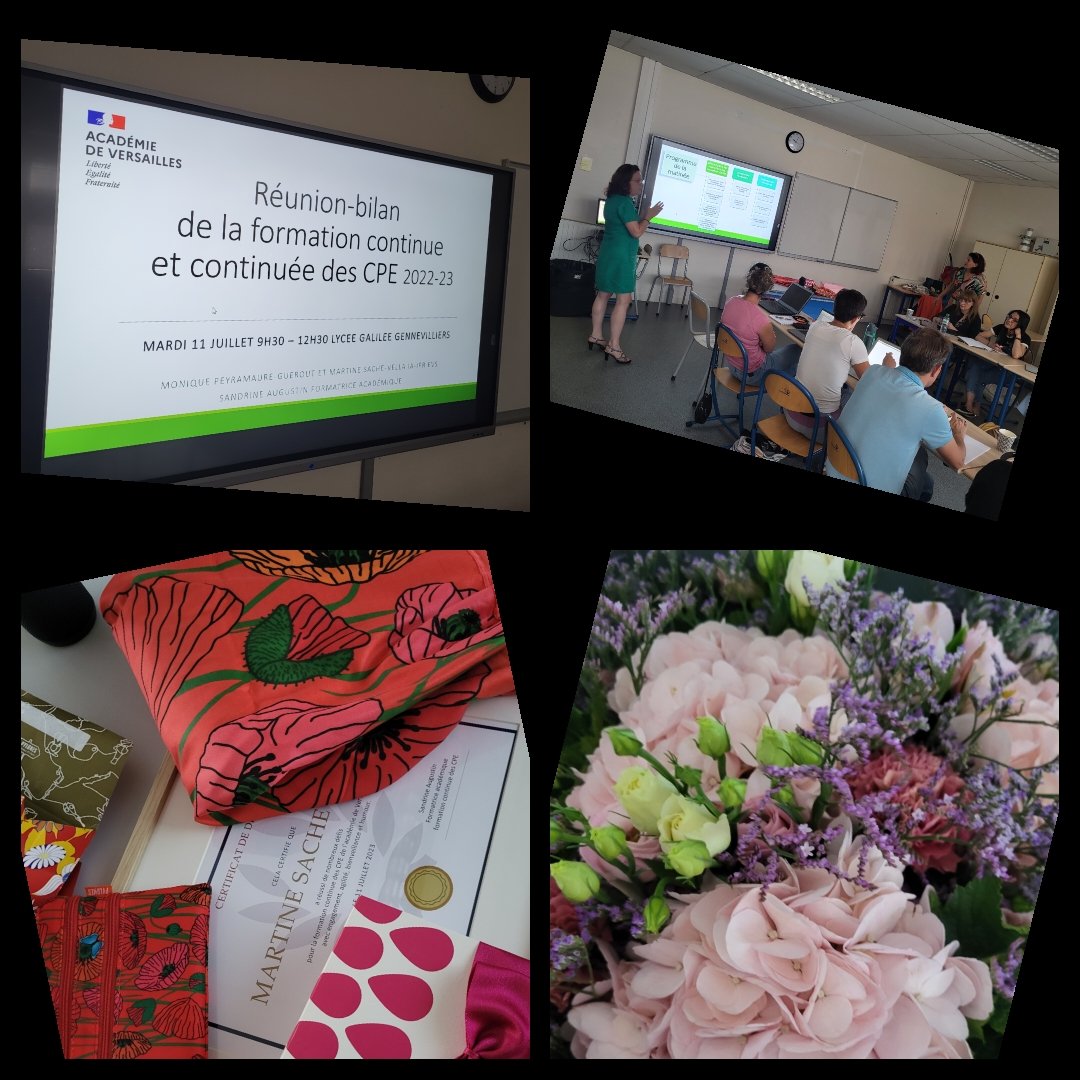 Dernière réunion des formateurs academiques #CPE, des 😁 et des 😥.
Un grand 🙏 à toutes et tous pour votre professionnalisme et vos sourires, vous allez me manquer 🫶🫶🫶
Une pensée très émue ❤❤❤ pour ces 4 années  <a href="/Sand_Augustin/">Sandrine.augustin</a> <a href="/MoniqueGuerout/">Monique PEYRAMAURE GUEROUT</a> #dreamteam
#gatee #chanceuse