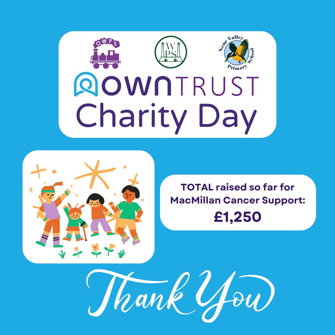 'A massive thank you to everyone who took part in the #owntrustcharityday2023. @OWPSchool @NeneValleyHead @woodstonprimary worked together to raise an amazing £1,250 for @macmillancancer. Well done! Read more here ⬇️ own-trust.education/own-trust-char… ' / Twitter