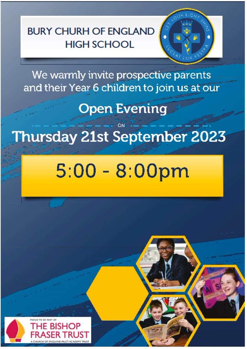 Bury CE High School tweet media