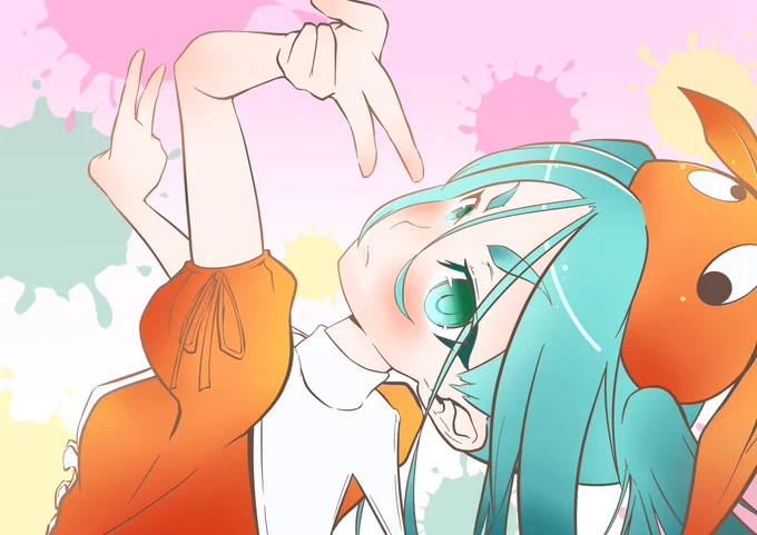 最近物語シリーズのアニメ見返してるので推し描いてみた 推しなので気合いを入れて落描いてみた「ぴーすぴーす」