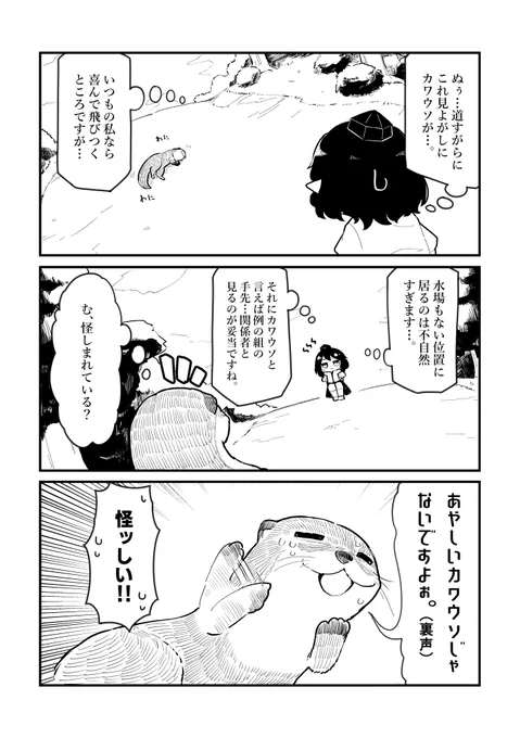 続き。 断じて怪しくなどないカワウソ。