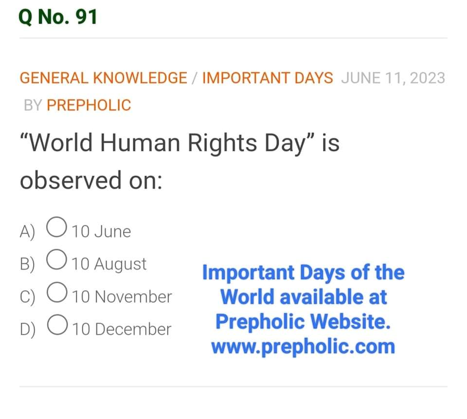 PrepHolic's tweet photo. World human rights day is observed on:

#importantdays
#humanrights 
#humanrightsday https://t.co/35tl9Onca2