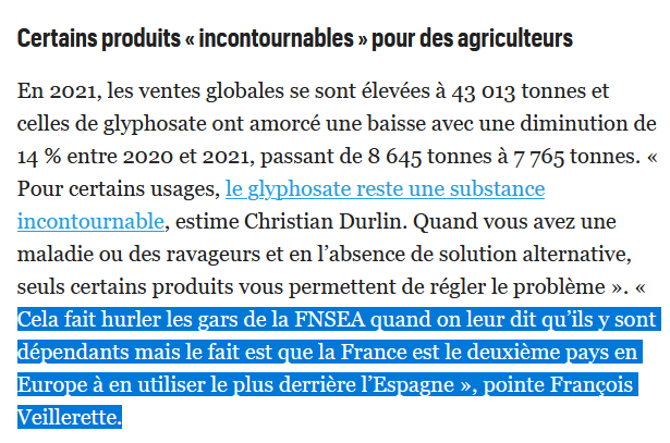 Et "ça fait hurler les gars du #bio quand on leur rappelle qu'ils sont dépendants des #pesticides et qu'ils utilisent des OGM" Et ça <a href="/Veillerette/">François VEILLERETTE</a>  ne le dit jamais... 1/2 leparisien.fr/environnement/…