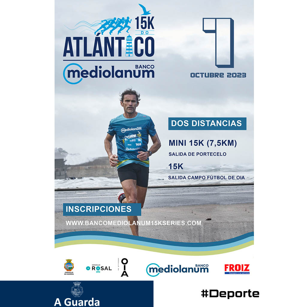 📌 Abertas as inscricións para a 15k do Atlántico
👉 Máis información: aguarda.es/abertas-as-ins…
#AGuarda #deporte #15kdoAtlántico