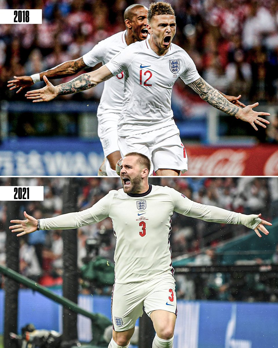 ESPNUK's tweet photo. On this day, Kieran Trippier scored THAT free kick and Luke Shaw scored THAT volley 🤩

If only England could have held onto the lead… https://t.co/Ecuvg1aOts