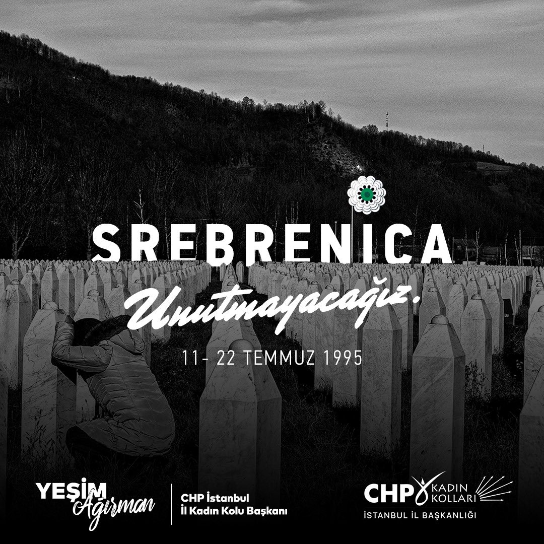 Srebrenitsa soykırımında yaşamını kaybeden 8372 Bosnak kardeşimizi rahmetle anıyorum. İnsanlığa karşı işlenmiş bu suçu asla unutmayacağız!