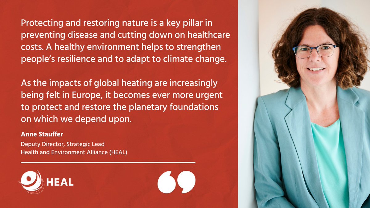 HealthandEnv's tweet photo. 🍃🩺 Protecting and restoring nature plays a crucial role in improving #health and cutting down healthcare costs. 

🚨 Health groups call on MEPs to adopt the EU’s nature restoration law tomorrow to boost health.

➡️ Here’s why: https://t.co/fE4Z8WaScN

#RestoreNature #EPlenary https://t.co/WoNSr621r8