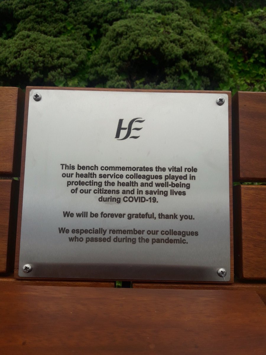 CUH Staff Wellbeing (@cuhstaffwell) on Twitter photo Forever Grateful. Bench placed near campus entrance commemorating staff vital role during Covid <a href="/CUH_Cork/">Cork University Hospitals</a> <a href="/CUHCharity/">CUH Charity</a> <a href="/Magnet4europeH/">Magnet4Europe Cork University Hospital</a> Forever Grateful. Bench placed near campus entrance commemorating staff vital role during Covid <a href="/CUH_Cork/">Cork University Hospitals</a> <a href="/CUHCharity/">CUH Charity</a> <a href="/Magnet4europeH/">Magnet4Europe Cork University Hospital</a>