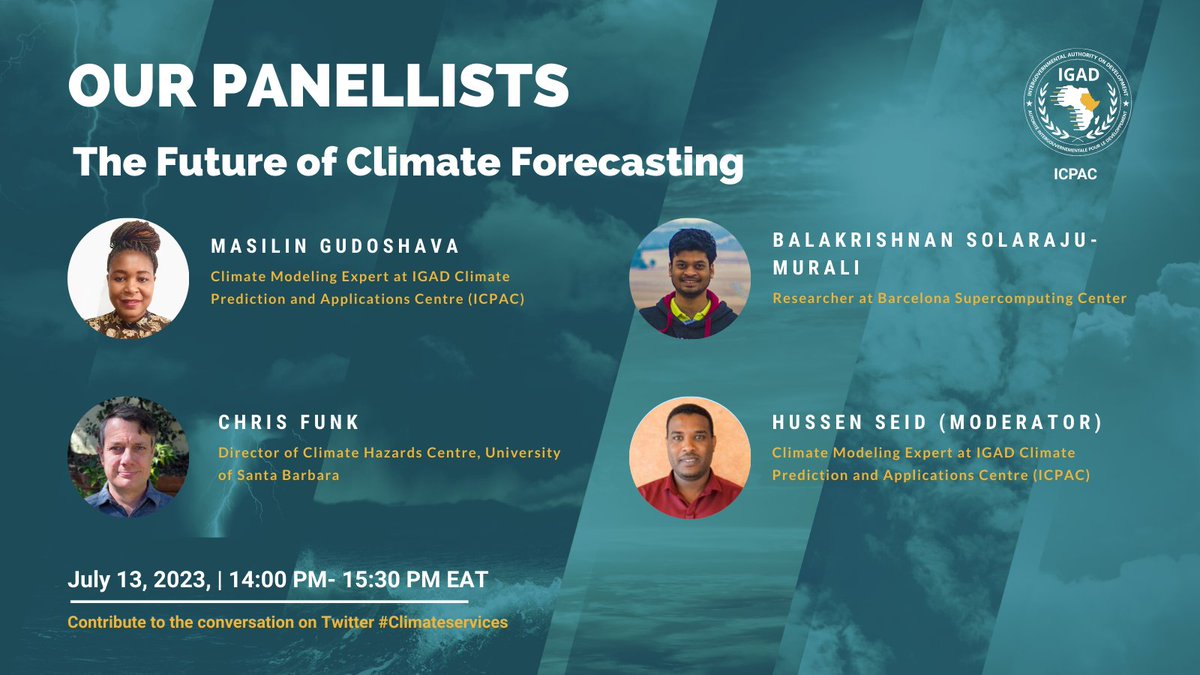 For those interested, there is still time to register to "The Future of Climate Forecasting" #Webinar, happening on July 13th!  A great digital event to learn more about #ClimateServices.