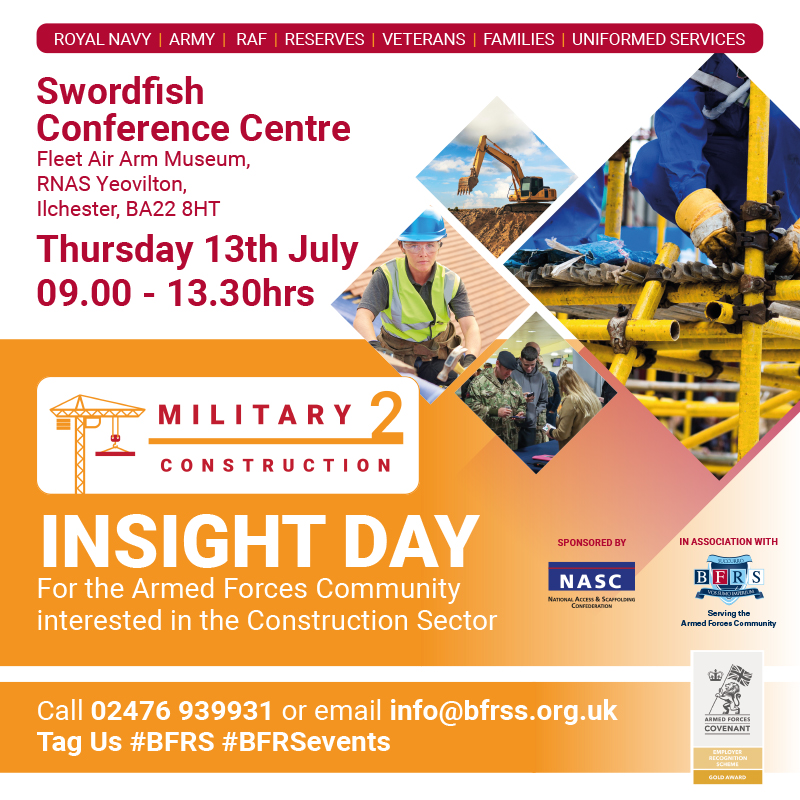 jnbentley's tweet image. We're attending #Military2Construction Insight Day with @_BFRS_ on Thursday 🧱👷🏼‍♂️ It's a brilliant opportunity for service leavers, veterans and their families to find out more about career opportunities within #engineeringandconstruction.
 
Register here - lnkd.in/eY8F_r9b