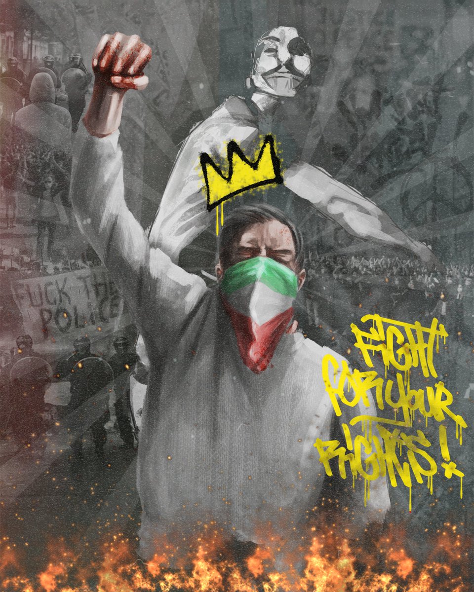 "Fight For Your Rights"

Collaborated with <a href="/MHmahmoudiart/">MH</a> 

4/10 editions still available 

6 $XTZ 

objkt.com/asset/KT1R4S8P…

#TEZOSTUESDAY #TezosNFTs