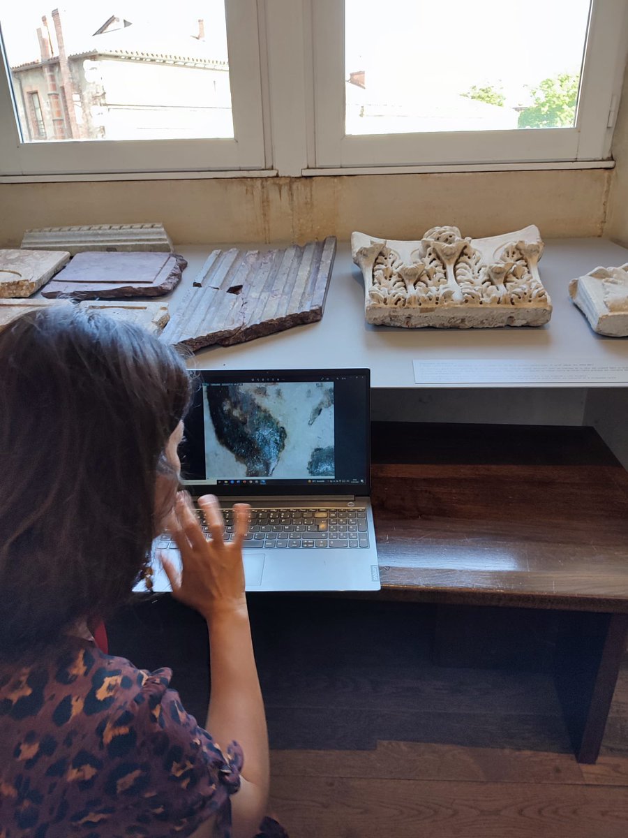 MSR_Tlse's tweet photo. Les chercheurs du projet PolyCROmA (@PolyChRomA_MSC) sont de retour au musée pour inspecter les sculptures romaines de la villa de #Chiragan à la recherche de pigments.

Pour en savoir plus sur ce projet 👇
https://t.co/V3GqG09Ftz https://t.co/bN4UeFZ0c2