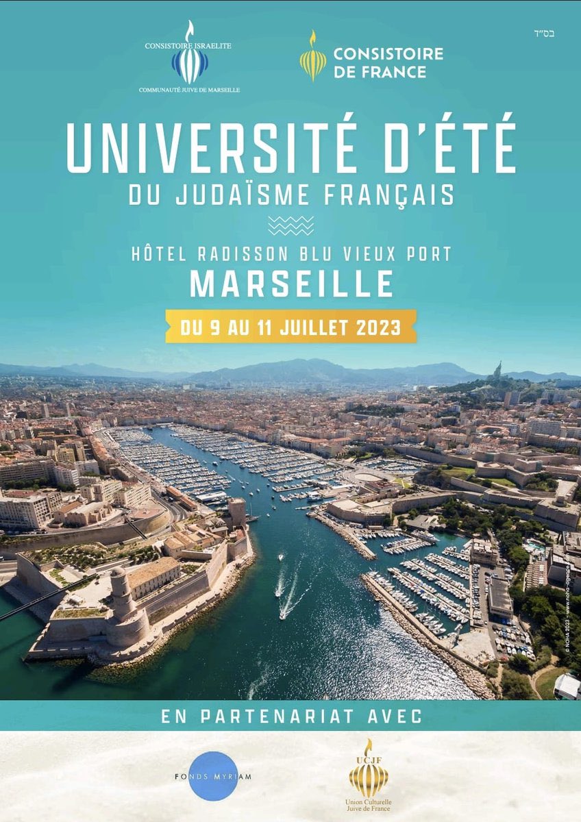 RCJRADIO's tweet photo. Ce mardi sur RCJ :
#RCJMidi se consacre aux universités d’été du Judaïsme Français qui se déroulent à Marseille.
Elsa Charbit (@ecrimed) était sur place pour @radiojmofficiel et RCJ et y a recueilli les propos d’@ElieKorchia et de nombreux autres invités. https://t.co/vQr6210759