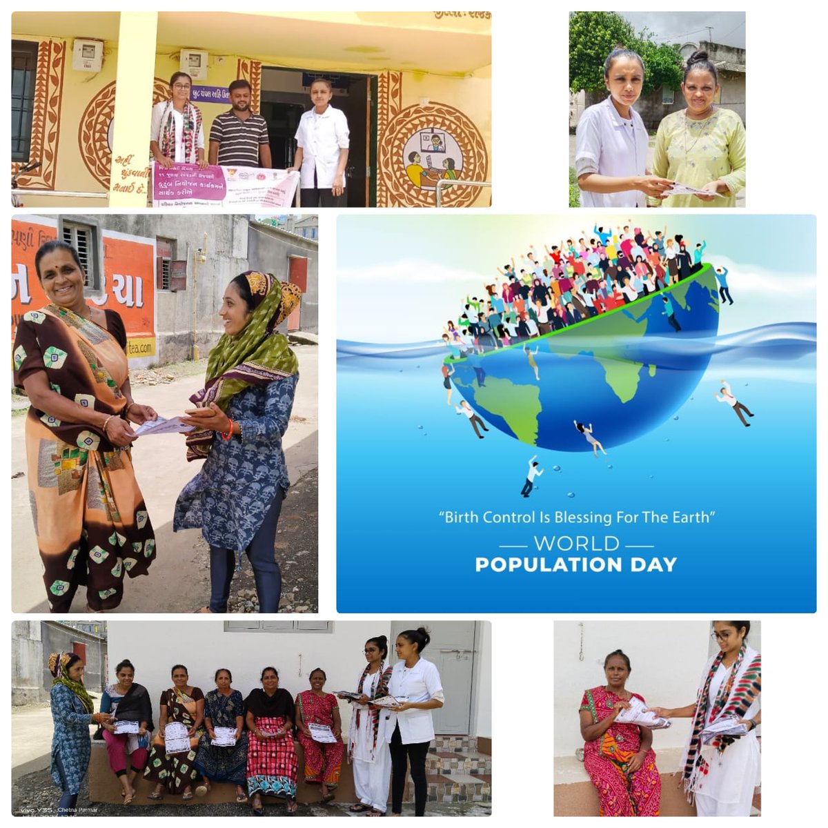#WorldPopulationDay2023 
વિશ્વ વસ્તી દિવસની ઉજવણીના ભાગરૂપે કુટુંબ નિયોજન કાર્યક્રમ વિશે વિવિધ ગામો જેવાં કે જામકંડોરણા, સાજડિયાળી,ધોળીધાર, જશાપર વગેરેમાં જૂથચર્ચા તથા કુટુંબ નિયોજનના વિવિધ ઉપાયો વિશે આઈ.ઇ.સી. કરવામાં આવેલ.
<a href="/DDORAJKOT1/">District Panchayat Rajkot</a>
<a href="/RajkotDieco/">DIECO RAJKOT</a>
<a href="/SbccHealth/">Sbcc.Health.District Panchayat Rajkot</a> 
<a href="/KrupaJo34586865/">Tho jamkandorna Krupa Joshi</a>