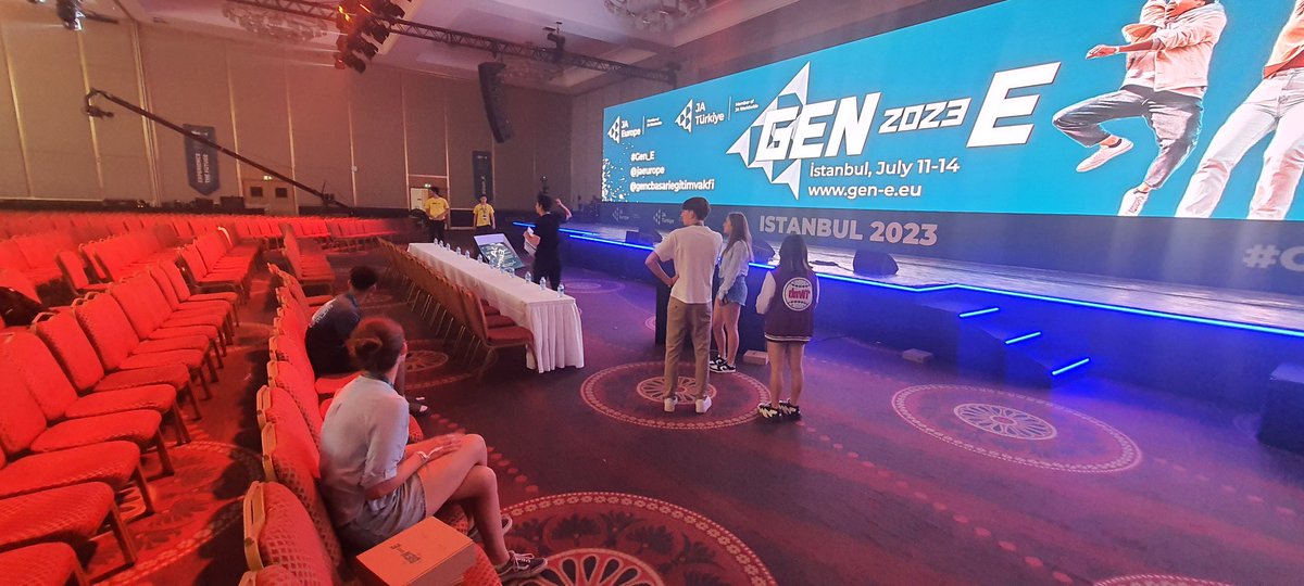 The team are getting a chance to experience the venue for their presentation tomorrow.... <a href="/BromsSchool/">Bromsgrove School</a> <a href="/youngenterprise/">Young Enterprise</a>