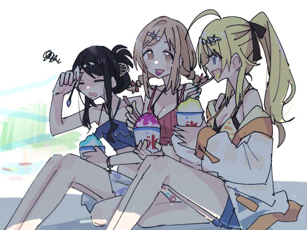 八宮めぐる ,風野灯織 ,櫻木真乃 「」|しろしのイラスト