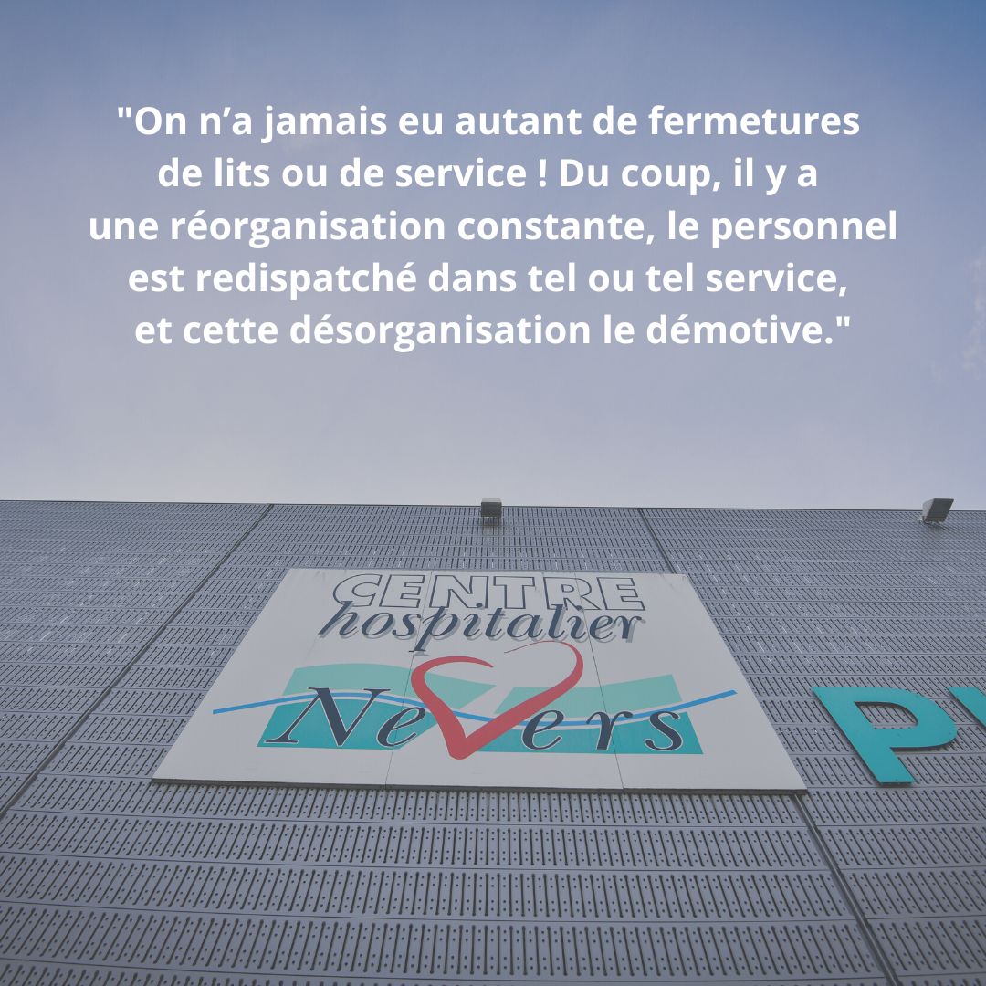 LaraJdc's tweet photo. "Ambiance délétère", "situation" malsaine"... Les soignants de l'hôpital de Nevers sortent du silence. Un dossier à découvrir sur notre site https://t.co/HtHF8xAjJ4 https://t.co/AQSvWzOkKG