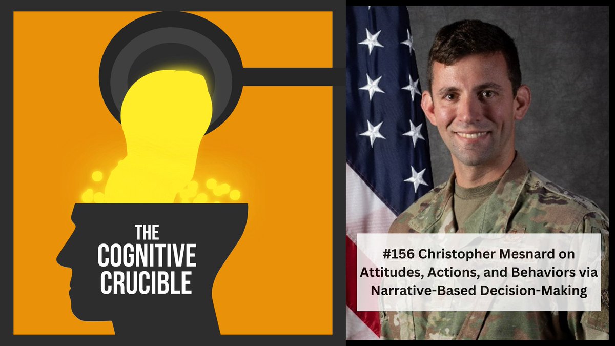 US Air Force MAJ Chris Mesnard discusses his Master’s thesis from the US Army Command and General Staff College entitled: Describing and Forecasting Relevant-Actor Attitudes, Actions, and Behaviors via Narrative-Based Decision-Making. information-professionals.org/episode/cognit…