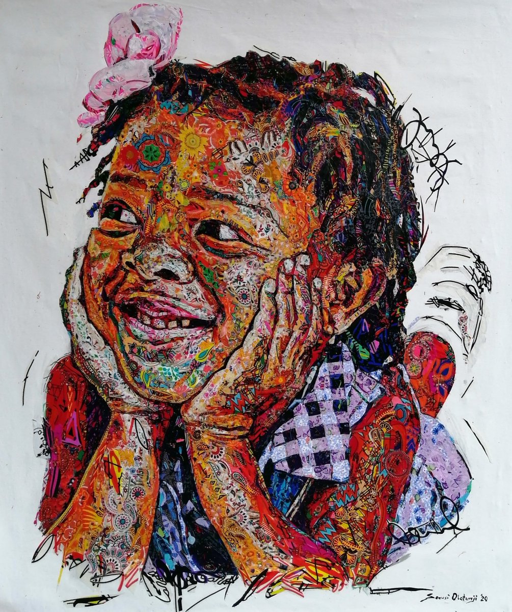Throwback! ❤️#fabric #africanprint #textileprint #Africanart #zeropaint #collage #wasteiswealth #beautifulmess