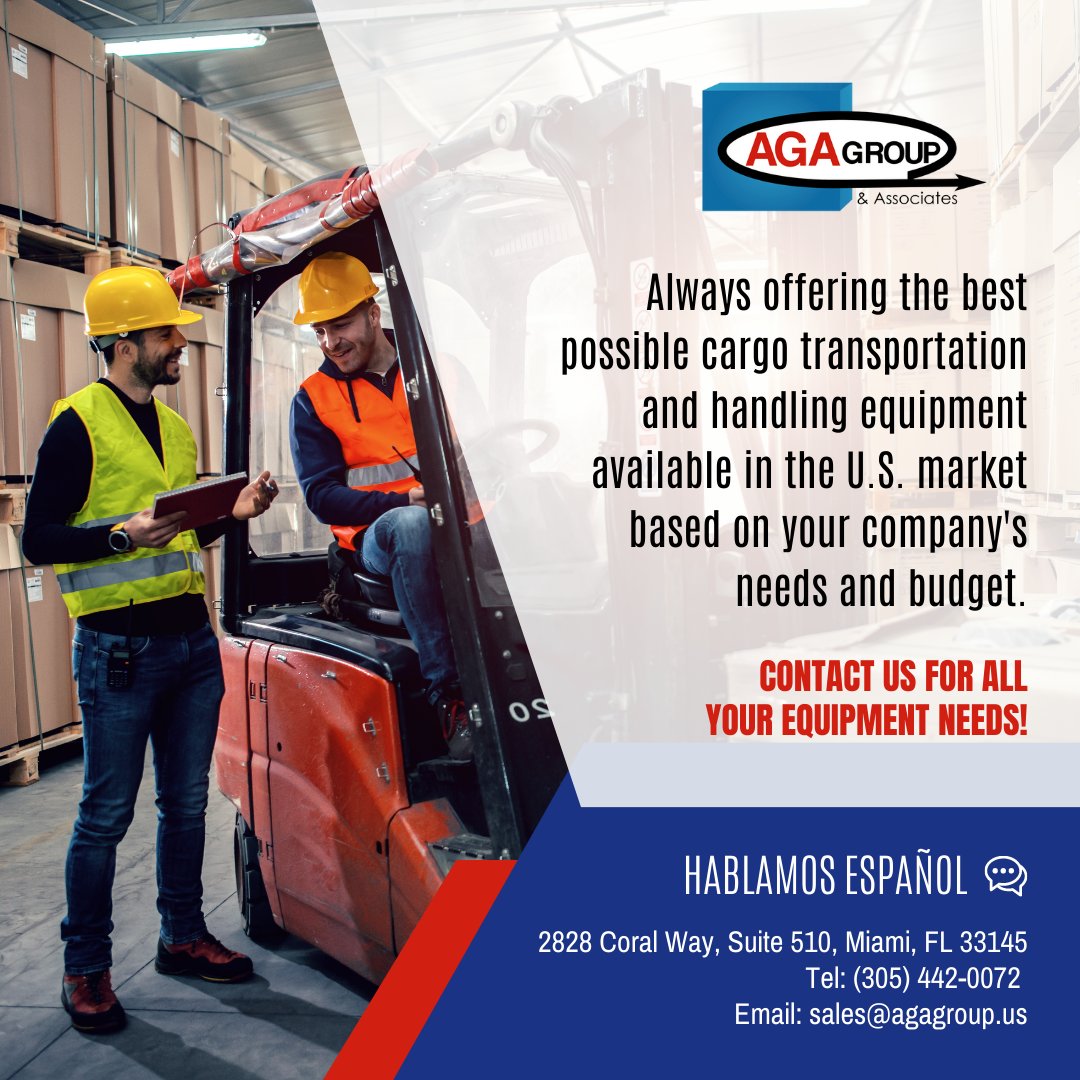 AGAgroupMiami's tweet photo. Need reliable, high-quality cargo equipment? Look no further! Our expert team is here to help find the right solution for your budget and needs. Get in touch today! #cargohandlingequipment #equipment #cargo #deals #transportation #providers #association #AGA #Miami https://t.co/PRonm10P4R