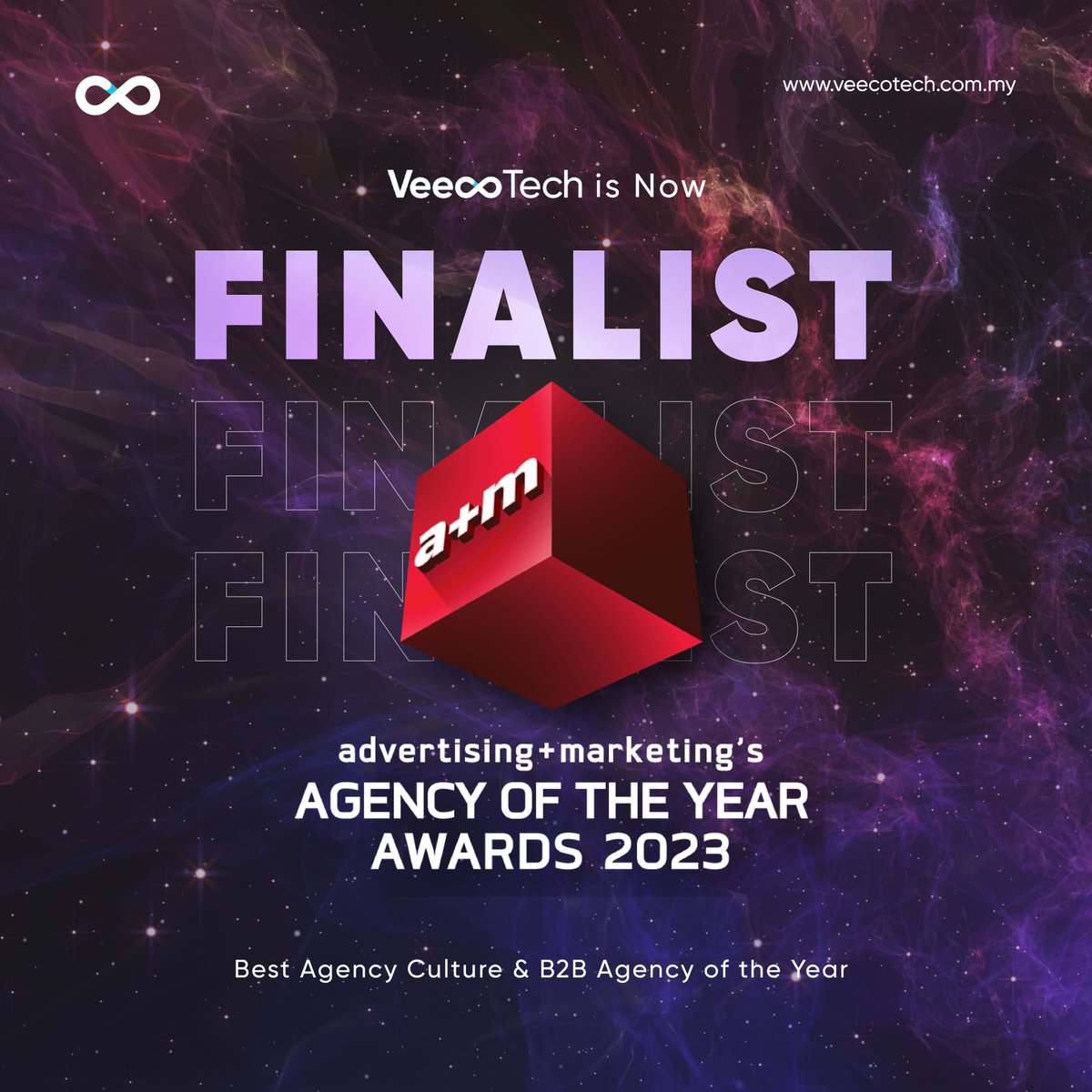 We have been selected as the Agency of the Year Awards 2023 finalists in 2 categories this year!🥳

We look forward to continuing to bring robust digital services to business throughout Southeast Asia with our talent and multidisciplinary team.✨

#AOTYAwards #veecotech #malaysia