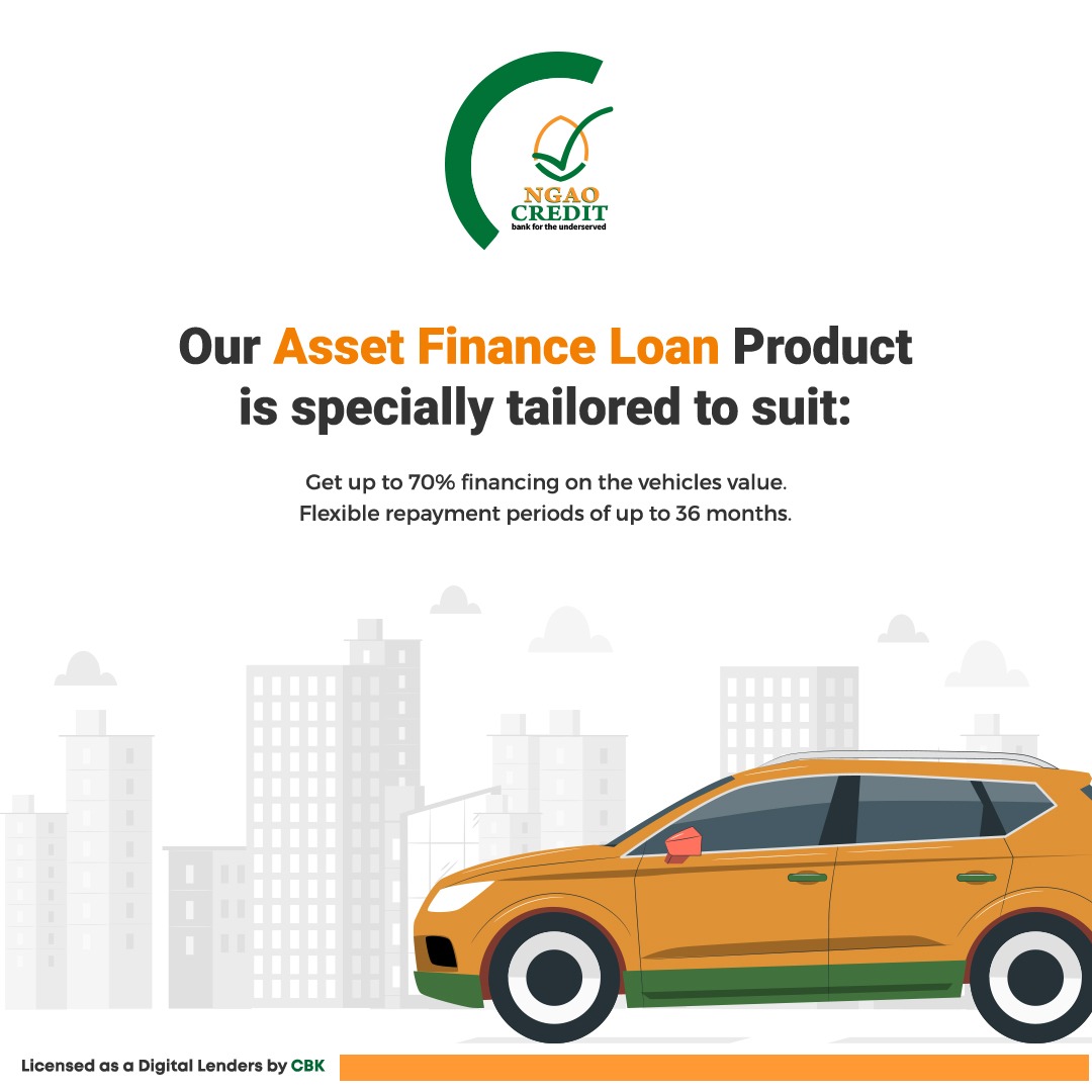CaptainKipkorir's tweet image. Are you in a fix and you need quick cash?

Do you want to own your dream car?

NGAO Credit has the financial solutions for you.

DM if interested.

Sabina Chege Mt Kenya NTSA Kalonzo David Murathe Luos Kikuyu Eldoret Munya Machakos Kitale Matatu IEBC #Njugush