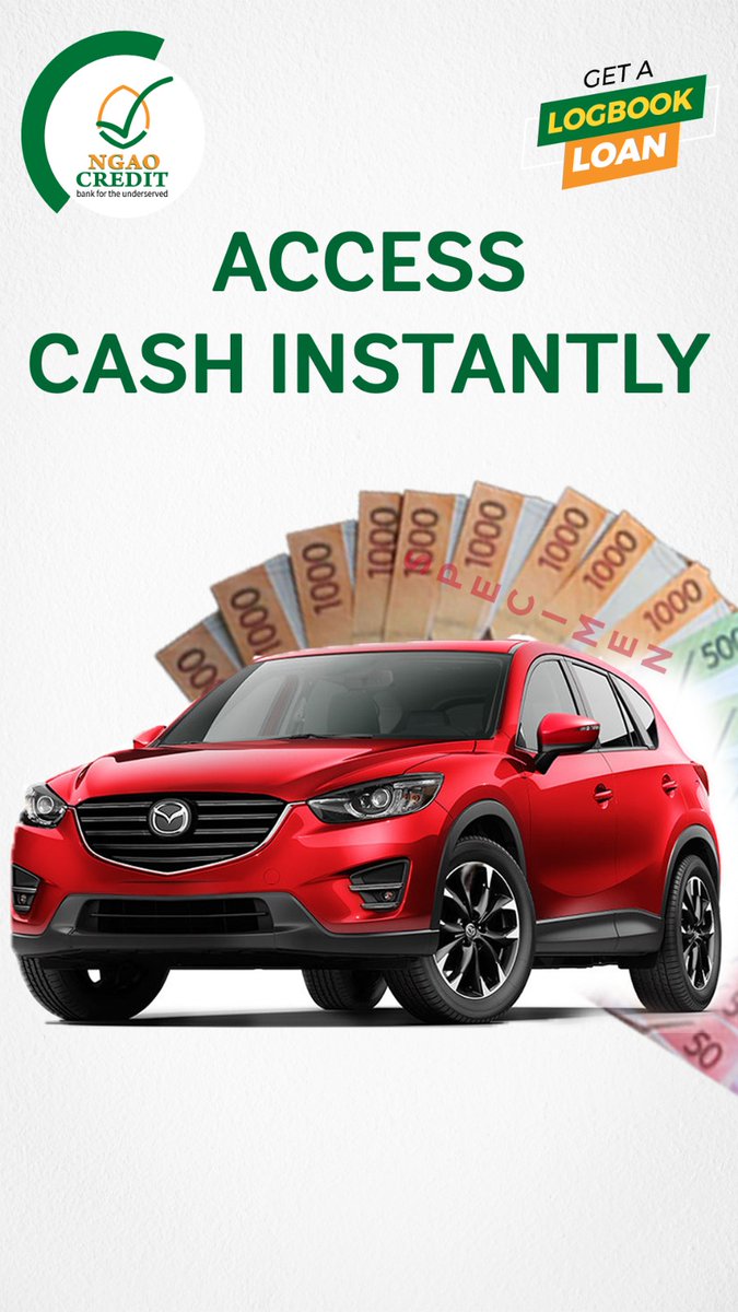 CaptainKipkorir's tweet image. Are you in a fix and you need quick cash?

Do you want to own your dream car?

NGAO Credit has the financial solutions for you.

DM if interested.

Sabina Chege Mt Kenya NTSA Kalonzo David Murathe Luos Kikuyu Eldoret Munya Machakos Kitale Matatu IEBC #Njugush