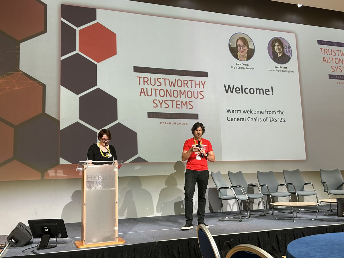 🎉 The First Symposium on Trustworthy Autonomous Systems #TAS23 has started in beautiful #Edinburgh 🏴󠁧󠁢󠁳󠁣󠁴󠁿! We'll explore the challenges and innovations shaping the future of #AutonomousSystems #AI, #Robotics, #Trustworthiness #responsibleAI 🤖💡

more here: symposium.tas.ac.uk