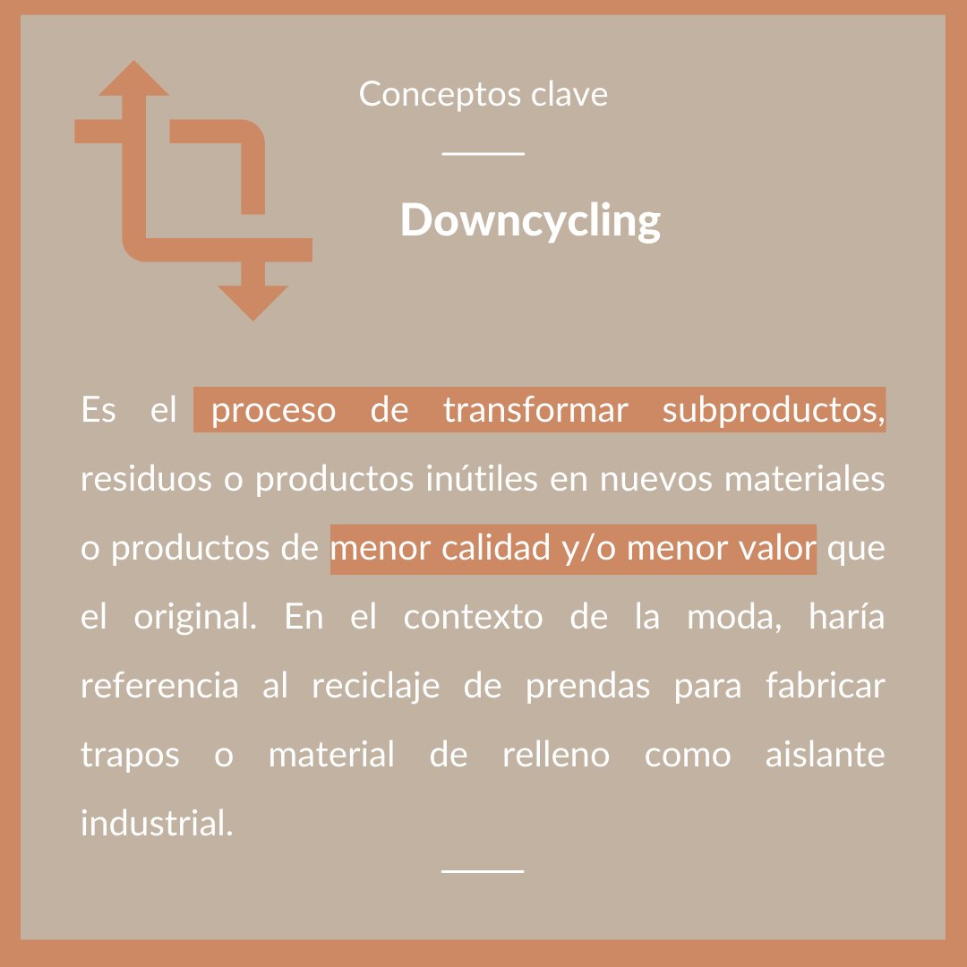 EcocreandoP's tweet photo. 📣 ¿Has escuchado alguna ocasión los conceptos Upcycling y Downcycling?

Son dos conceptos que están tomando peso en el sector de la moda 👚

👉 Desliza las imágenes para conocer más sobre estos dos conceptos. https://t.co/tHTgoLDPk9