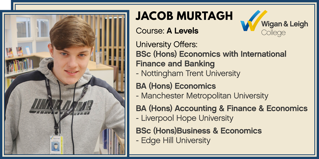 Well done to A level student, Jacob who has gained some great university offers. 

The former @SEACHS1961 pupil is aiming for a career within investment banking. 

#FestivalofTechEd #LoveOurColleges