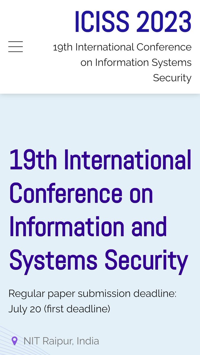 ICISS 2023 (iciss.isrdc.in)