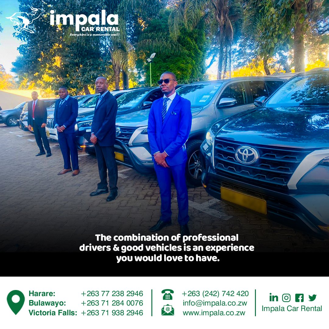 What else can you expect apart from a memorable experience, when you're in a perfect vehicle being driven by a professional driver. Waste no more time: wa.link/bjsb1f #impalacarrental #chooseday #tuesday