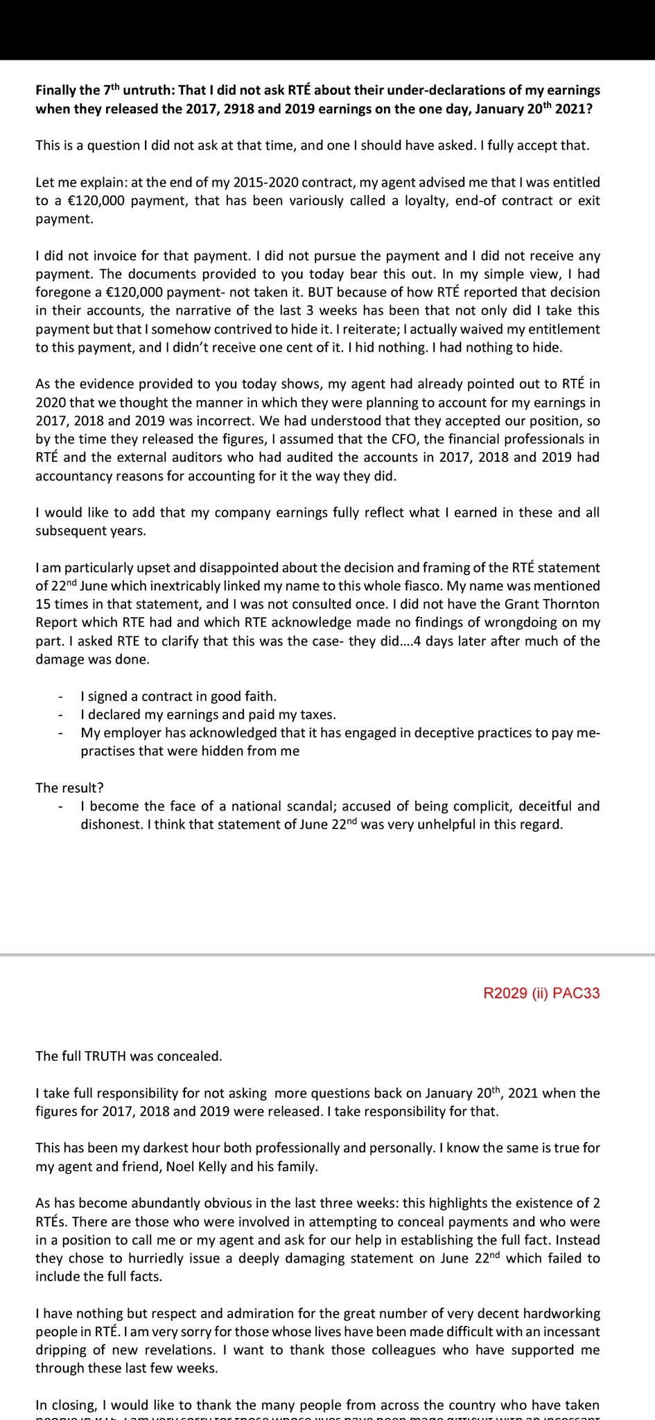 Ryan Tubridy Reading List