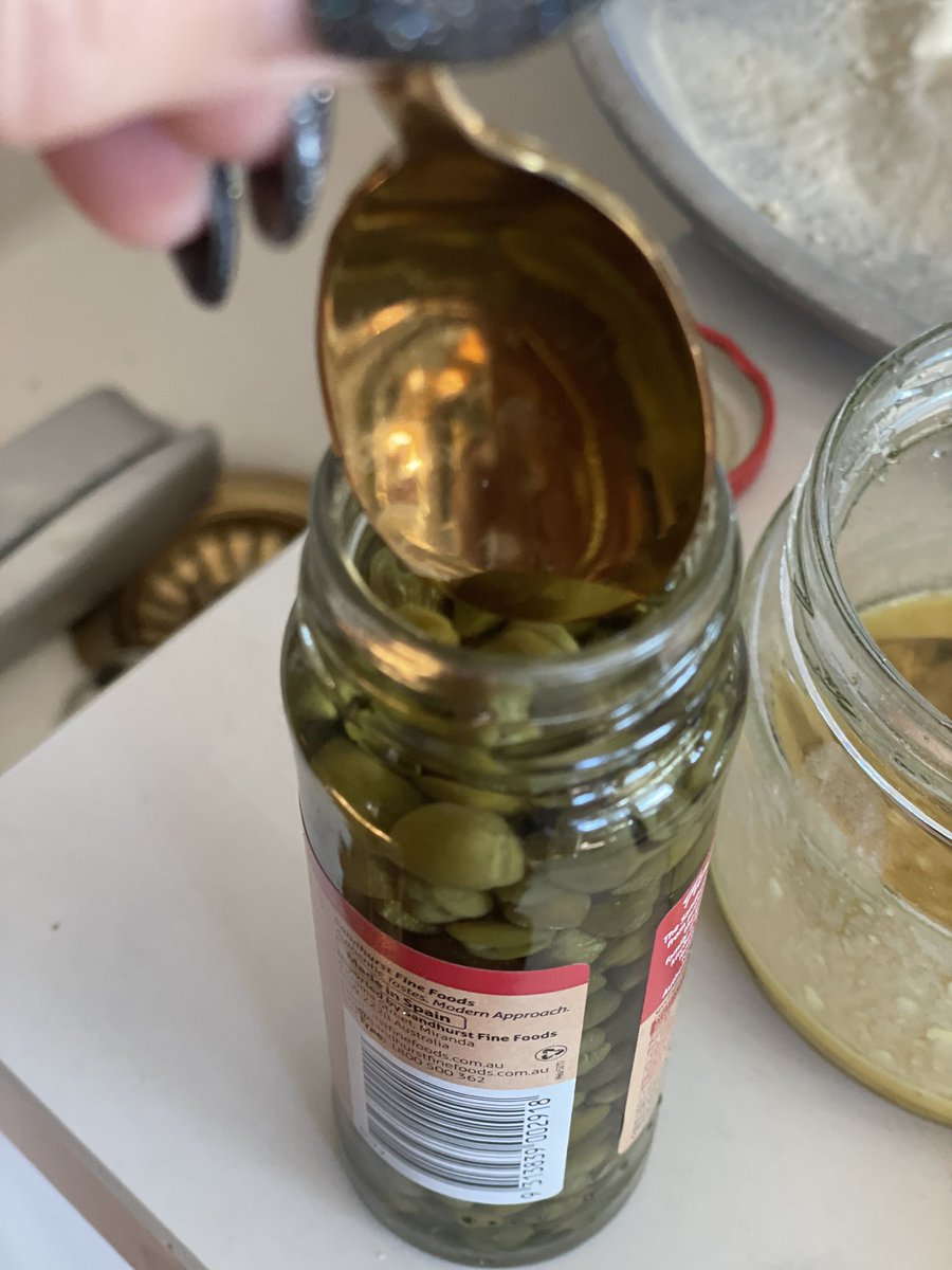 Recipe: 1 teaspoon capers
Caper jar: NO