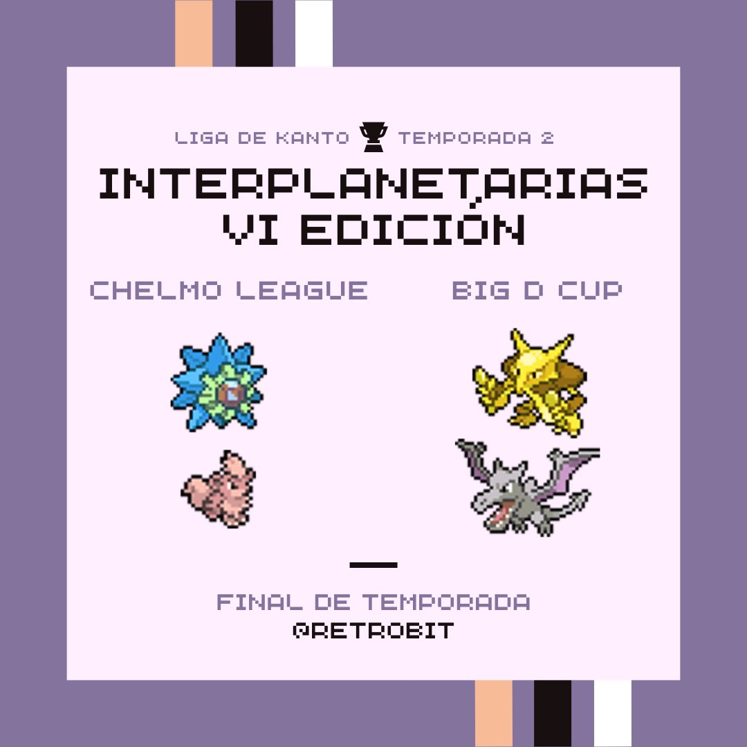 RetroBit's tweet photo. 🪐 INTERPLANETARIAS VI EDICIÓN:

Acceden a la VI BIG D CUP: 
Médiums de Ciudad Azafrán, Plateada Rácing Club.

Acceden a la VI CHELMO LEAGUE: 
UD Marina de Celeste, Growlithes de Isla Canela. https://t.co/9QqXJTPxIJ