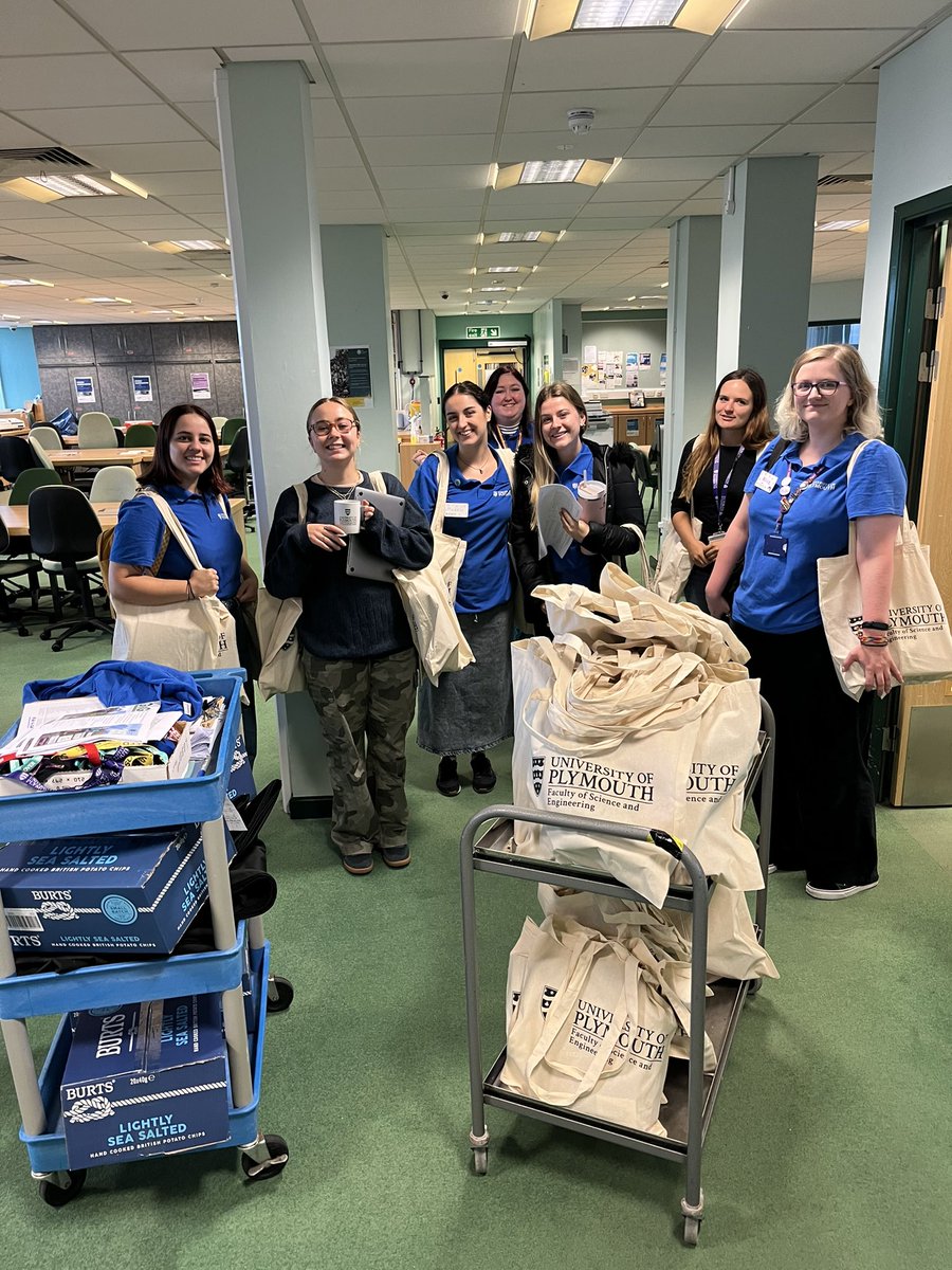 Team GiG2023 in route to set up our careers and workshop day today <a href="/PlymUni/">University of Plymouth</a>