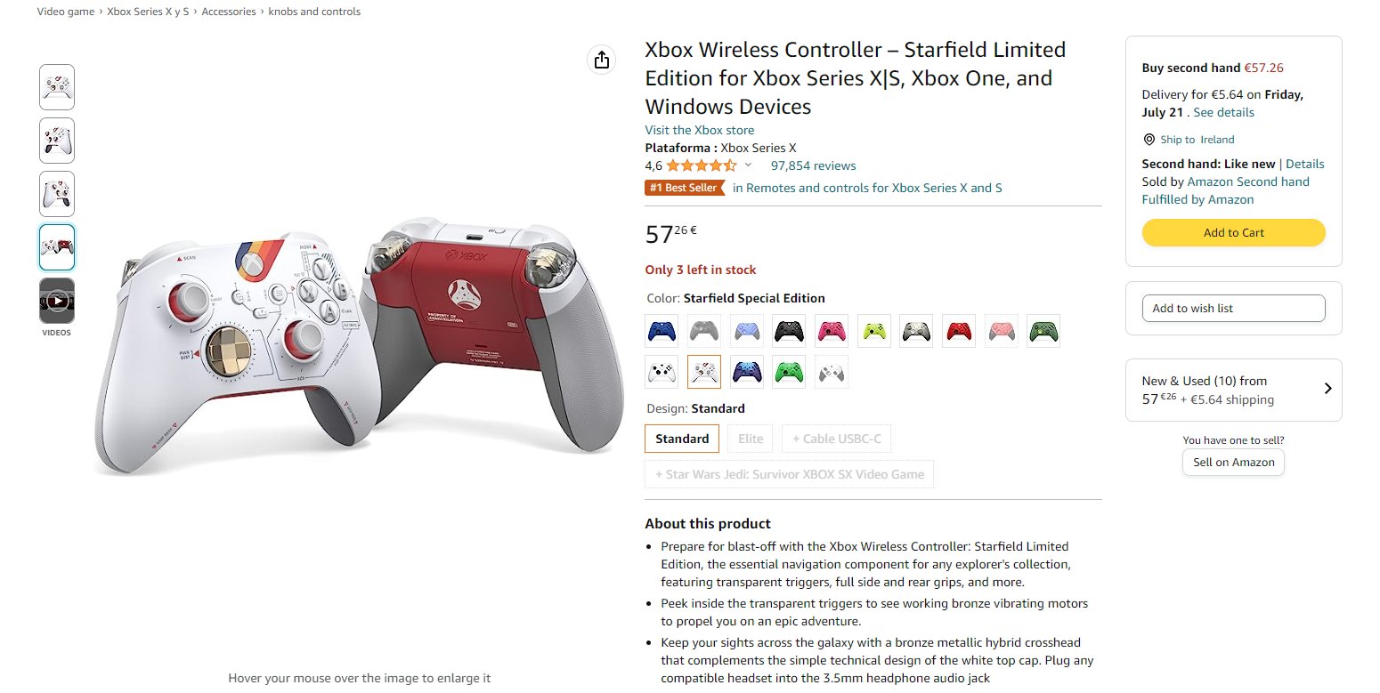 Xbox Wireless Controller – Starfield Limited Edition