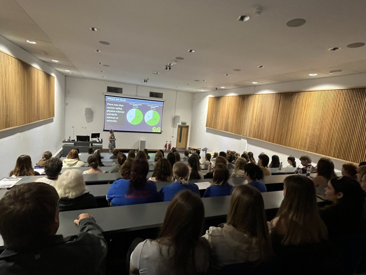 girlsingeosci's tweet photo. It’s has begun! Our 10th annual careers and workshop day has been kicked off by @geologySarah showing just why we do what we do! Welcome all! https://t.co/zN78bgYTWL