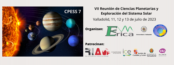 PC_UVa's tweet photo. 🚀Desde hoy, VII Reunión de Ciencias Planetarias y Exploración del Sistema Solar #CPESS-7
▶️En directo
https://t.co/2oJWW3uUp9
Organiza: Grupo de Astrobiología ERICA (Dpto. Física Aplicada de @UVa_es) y @goauva
cc @gille83 @Querriman https://t.co/bHR23Akco1