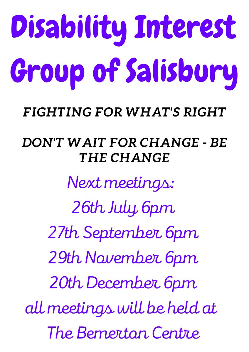 Disability Interest Group of Salisbury tweet media