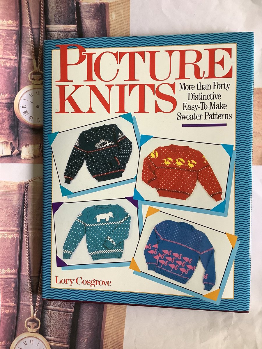 WatsonsVintage's tweet photo. There are some FABULOUS #RetroKnits in this #PictureKnits Book from 1989. You could make some WONDERFUL gifts with these easy to knit patterns. How about making the whole family some FABULOUS Xmas Jumpers!!!! https://t.co/bQ1oRKEplR #ChristmasInJuly #KnittingPatterns #KitschGifts https://t.co/UESPwG3gkK