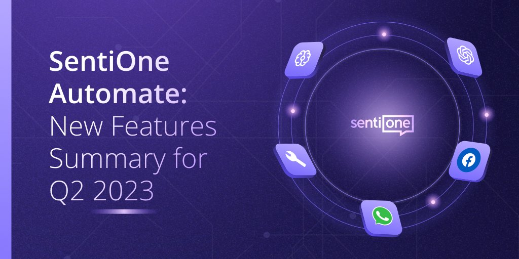 SentiOne_com's tweet photo. At SentiOne, we focus on customer-led product development - growing our #botbuilding 🤖platform according to our users’ needs. So, what has our Product Team been up to lately? Check out the top features we’ve implemented in Q2: 
https://t.co/majU2StwFG #AI #conversationalai https://t.co/gSpgNhgC2Q